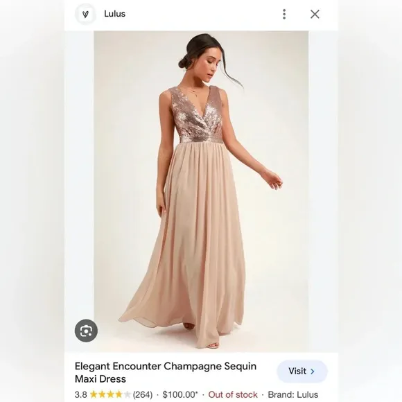 Nwt LULU’s Evening Gown size XS