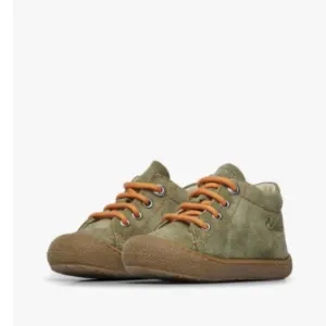 NWT NATURINO COCOON Suede First-Steps Shoes in Army green