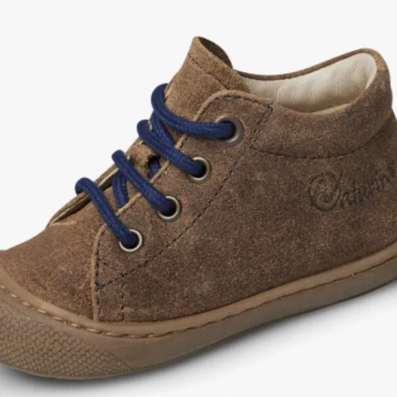 NWT NATURINO COCOON Suede first-steps shoes in Brown