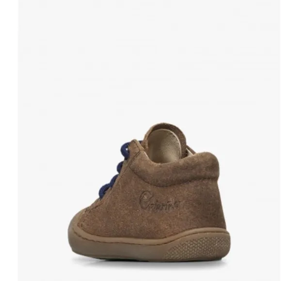 NWT NATURINO COCOON Suede first-steps shoes in Brown