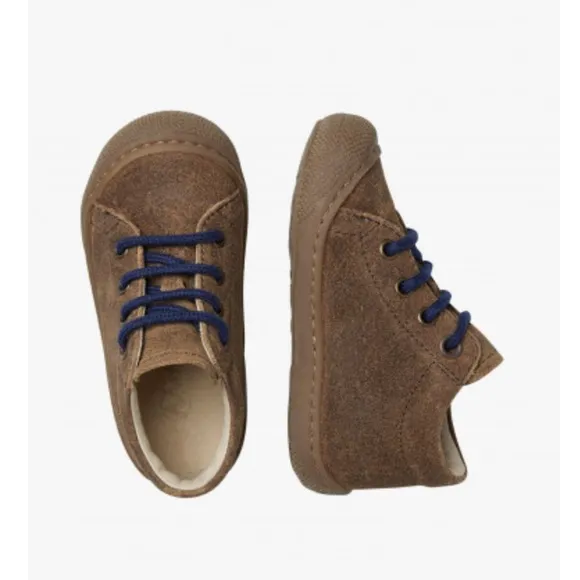 NWT NATURINO COCOON Suede first-steps shoes in Brown