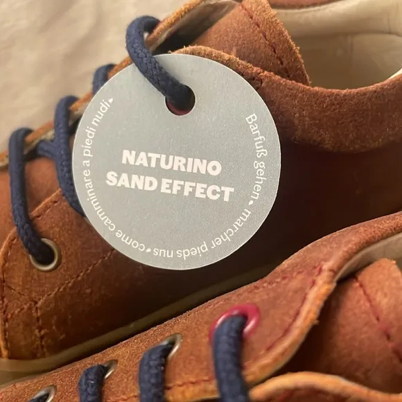 NWT NATURINO COCOON Suede first-steps shoes in Brown