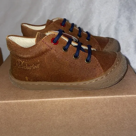NWT NATURINO COCOON Suede first-steps shoes in Brown