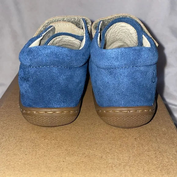 NWT NATURINO CORKEL VL Suede first-steps shoes in Navy