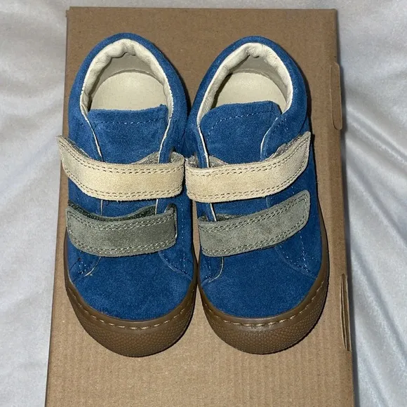 NWT NATURINO CORKEL VL Suede first-steps shoes in Navy