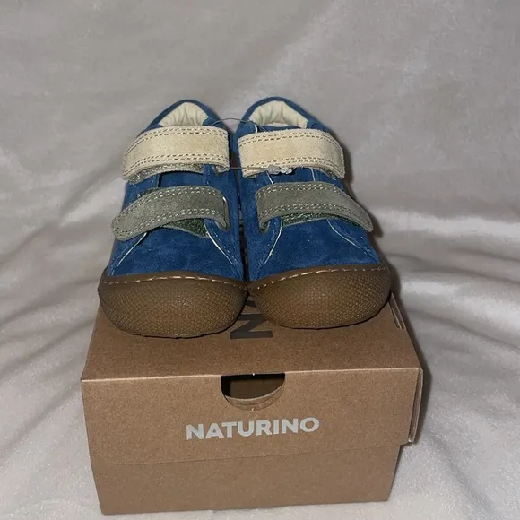 NWT NATURINO CORKEL VL Suede first-steps shoes in Navy