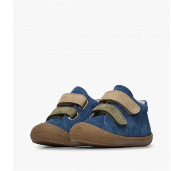 NWT NATURINO CORKEL VL Suede first-steps shoes in Navy
