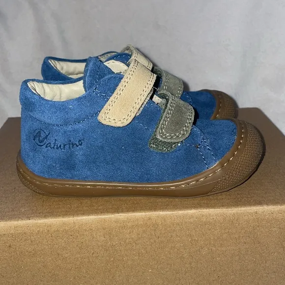 NWT NATURINO CORKEL VL Suede first-steps shoes in Navy