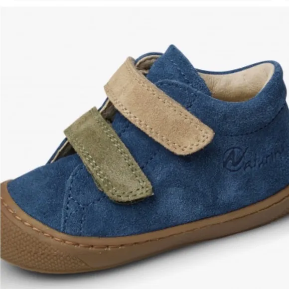 NWT NATURINO CORKEL VL Suede first-steps shoes in Navy
