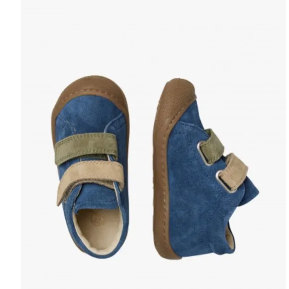NWT NATURINO CORKEL VL Suede first-steps shoes in Navy