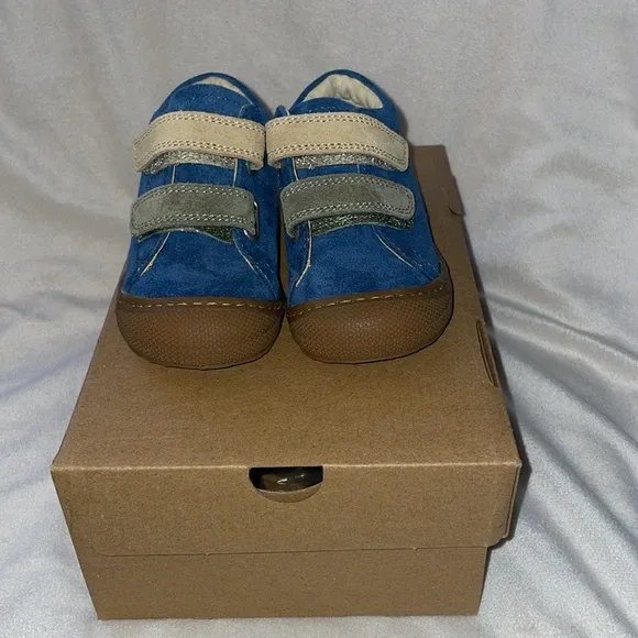 NWT NATURINO CORKEL VL Suede first-steps shoes in Navy