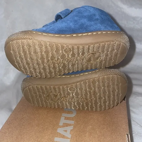 NWT NATURINO KOLDE 2 VL First-steps Leather and Suede Shoes in Blue