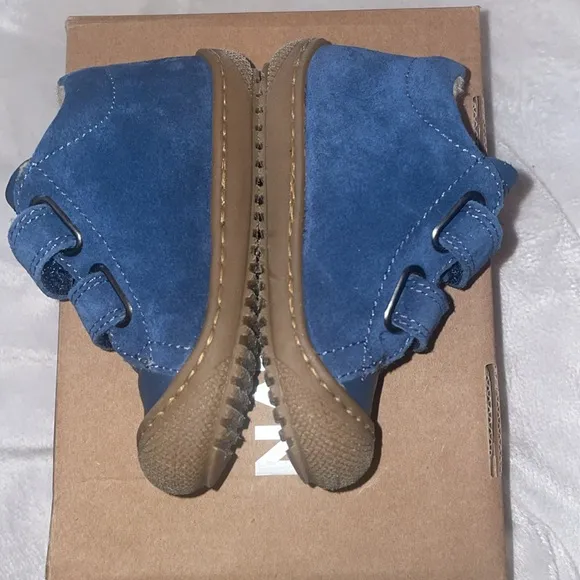NWT NATURINO KOLDE 2 VL First-steps Leather and Suede Shoes in Blue