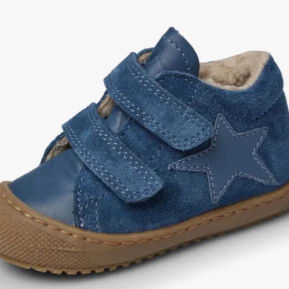 NWT NATURINO KOLDE 2 VL First-steps Leather and Suede Shoes in Blue