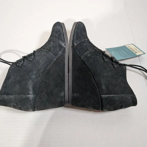 NWT Toms WMN Kala size 8.5 black suede wedge