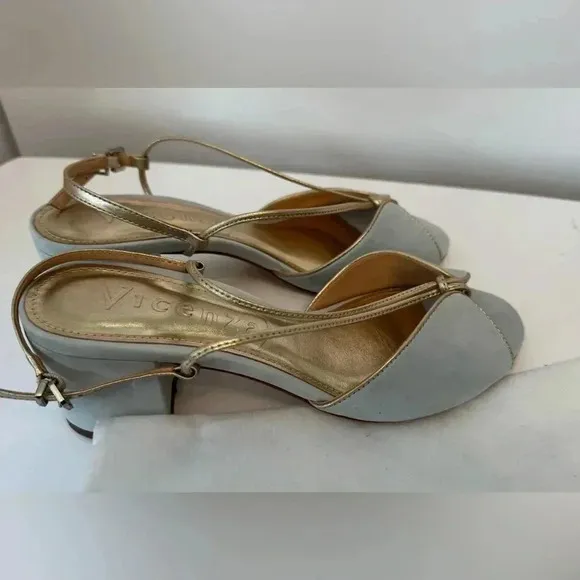 NWT Vicenza Blue Suede Shoes size 6