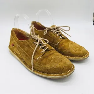 Oliberte Suede Leather Wing Tip Shoes Size 41
