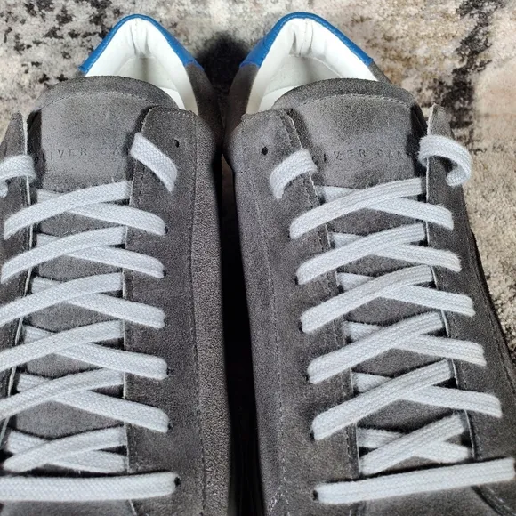 Oliver Cabell Men's Low 1 Pigment Sneacker Grey Blue Suede Size 42/9