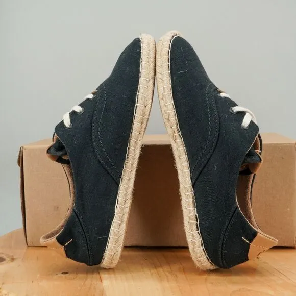Olukai Kaula Pa‘a Li Paniolo Women's Size 10 Shoes Black Low Top Comfort Shoe