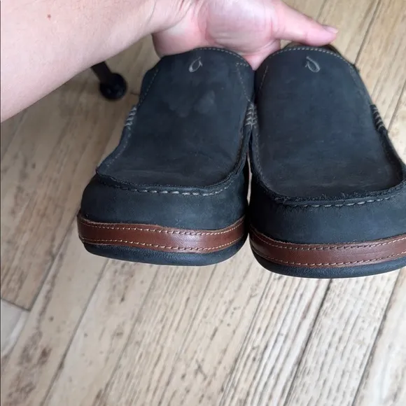 Olukai Men's Black Loafers