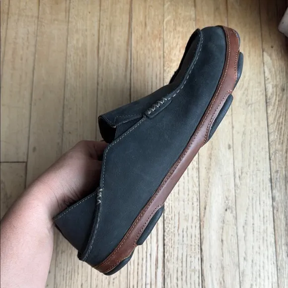 Olukai Men's Black Loafers