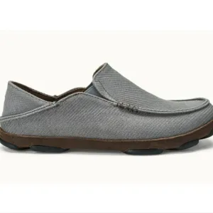 Olukai Mens Moloa Kapa Loafer Charcoal Slip on shoes sz 11.5