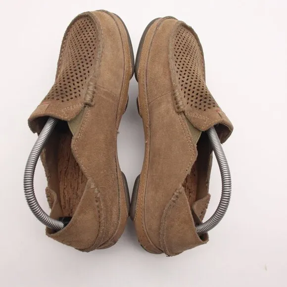 Olukai Moloa Kohana Loafers Men's 8 M Brown Leather Slip On Comfort Shoes