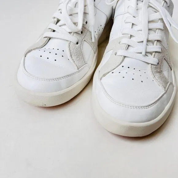 On cloud The Roger women sneakers , white/gray/green, Size 8.5
