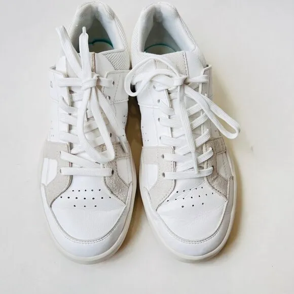 On cloud The Roger women sneakers , white/gray/green, Size 8.5