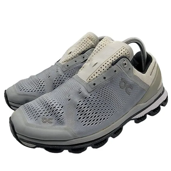 On Cloudsurfer Mens Size 10 Gray Running Shoes Athletic Comfort Cushioned