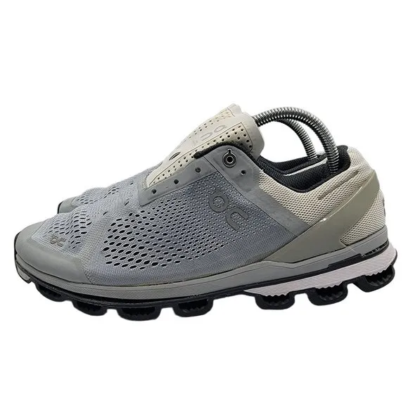 On Cloudsurfer Mens Size 10 Gray Running Shoes Athletic Comfort Cushioned