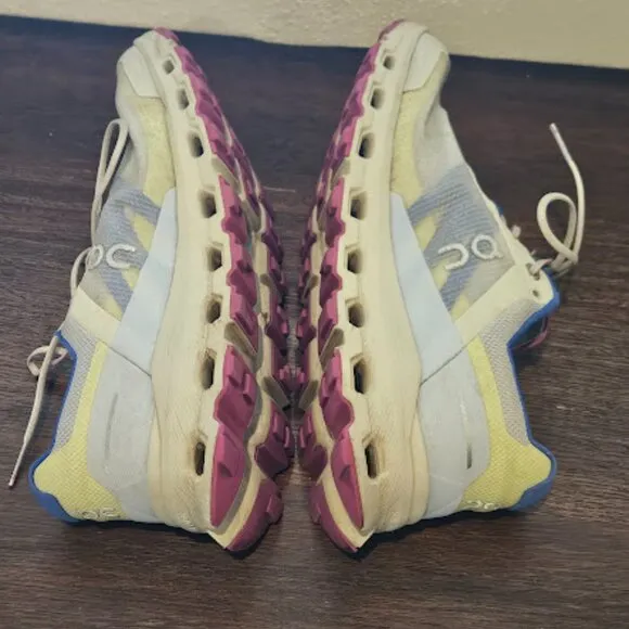 On Cloudvista White Purple Women Size 8.5 EU 40 Running Shoes Sneakers
