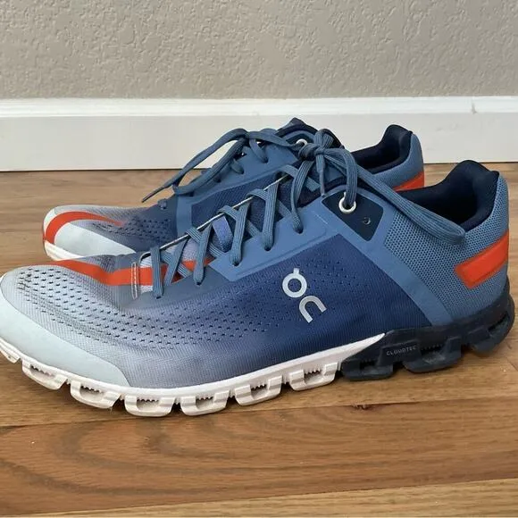 On Men's Running Cloudflow 3.0 Sneakers Shoes Light Blue Lake Flare Size 11