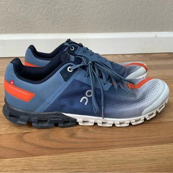 On Men's Running Cloudflow 3.0 Sneakers Shoes Light Blue Lake Flare Size 11