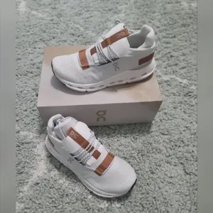 ON Running White and Brown Sneakers