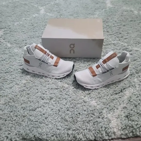 ON Running White and Brown Sneakers