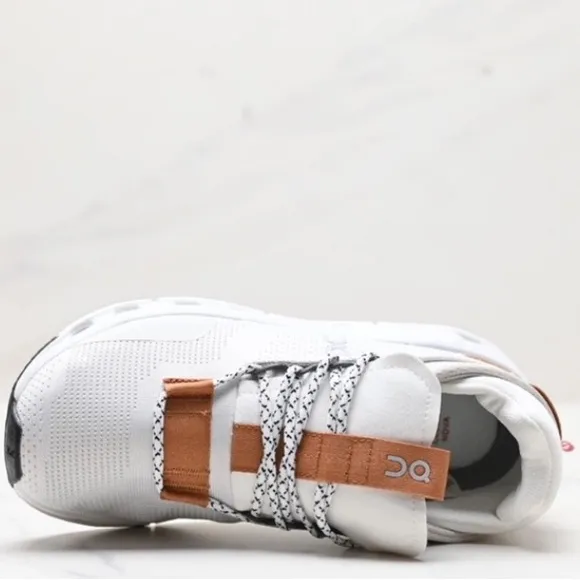 ON Running White and Brown Sneakers