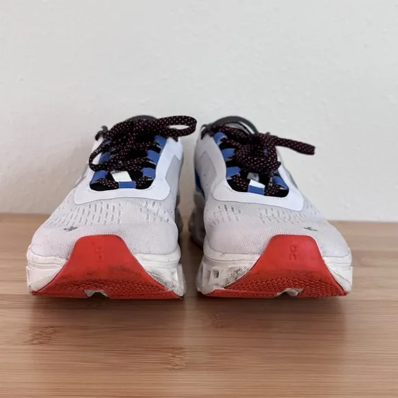ON Woman's Cloudmonster, Frost/Cobalt, Size 7.5