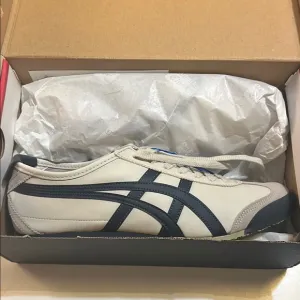 Onitsuka Tiger by Asics Men's Cream and Navy Sneakers