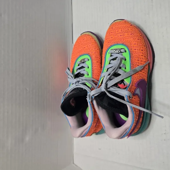 Orange and Purple Playful Sneakers with Glittery Soles