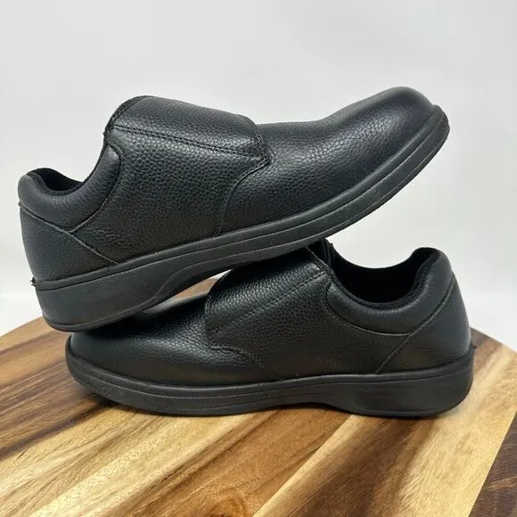 Orthofeet Broadway 510 Men’s Size 10.5 D Medium Black Leather Comfort Shoes