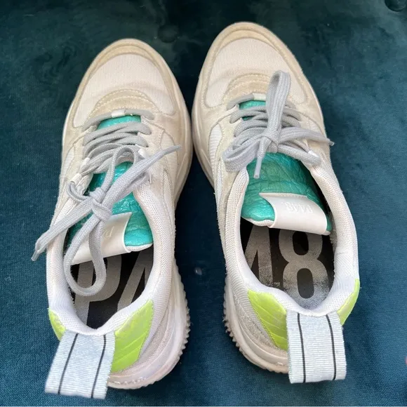 P448 Luke Trainer Athletic Shoes Dogma Lemon &amp; Lime In White SIZE 7.5