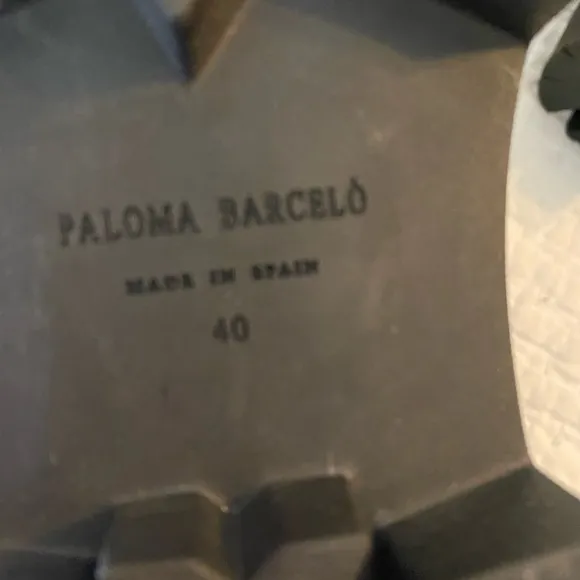 Paloma Barcelo Luxury Black Leather‎ Tall Boots Size 40/ 9.5 US