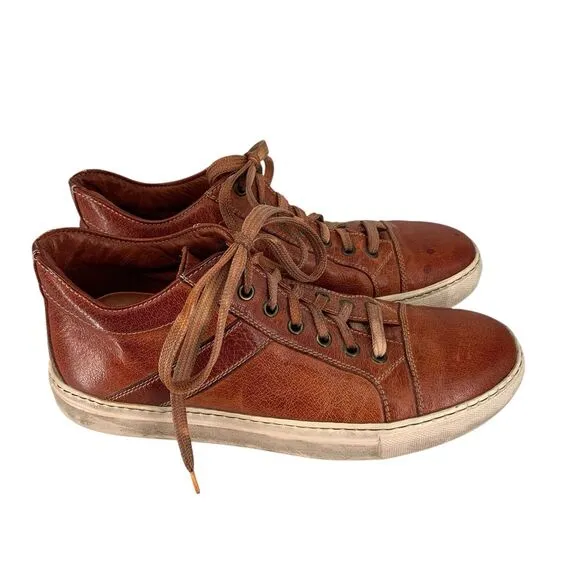 Paolo Amelie Chocolate Men’s Shoes Dip Dyed Italy Sneakers Leather 39 EU 6 US