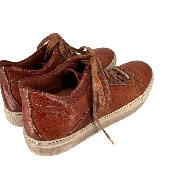 Paolo Amelie Chocolate Men’s Shoes Dip Dyed Italy Sneakers Leather 39 EU 6 US