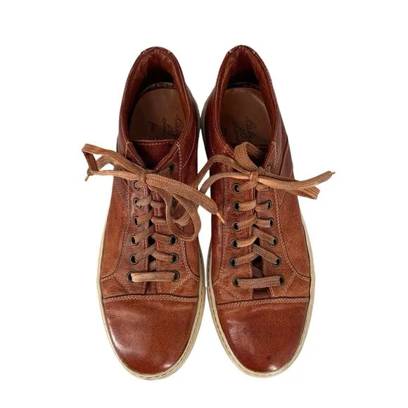 Paolo Amelie Chocolate Men’s Shoes Dip Dyed Italy Sneakers Leather 39 EU 6 US