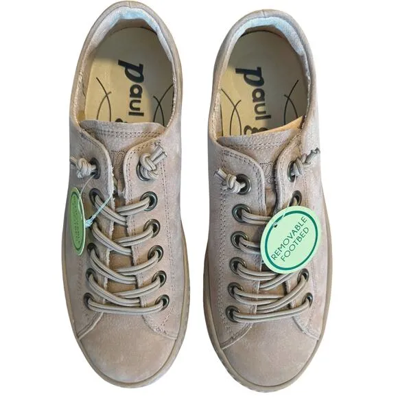 Paul Green Hadley Sneaker 🤎 Alpaca Taupe Nubuck – Size 6.5 – NWT