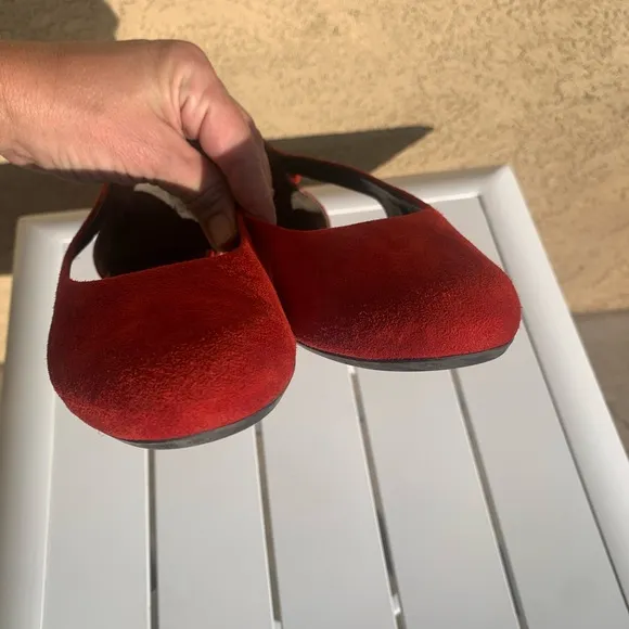 Paul Green red suede shoes size 6.5 ( European 4)