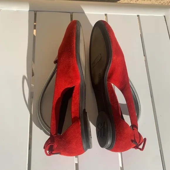 Paul Green red suede shoes size 6.5 ( European 4)