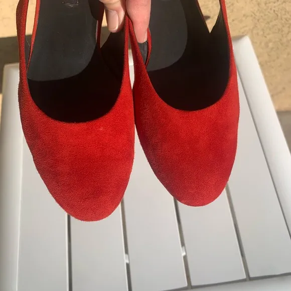 Paul Green red suede shoes size 6.5 ( European 4)